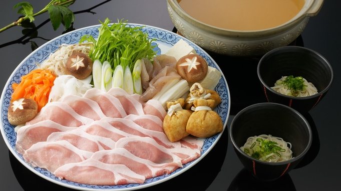 【＃徳島あるでないで】阿波金時豚にたっぷり野菜　ほんのり香る地酒のお美姫鍋会席プラン